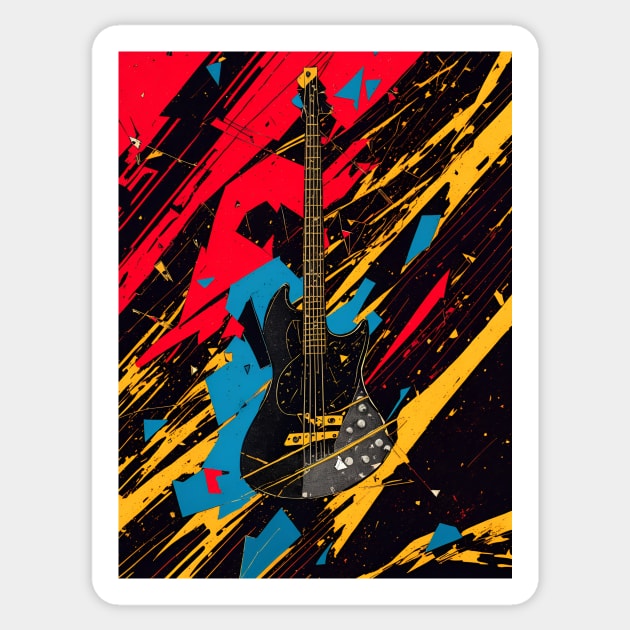 Cosmic Bass Riff: Shattering Musical Dimensions for bass player Sticker by star trek fanart and more